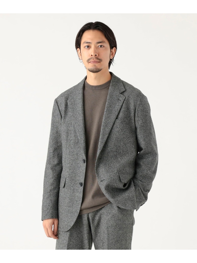 【SALE／30%OFF】ツイル 2ボタン ジャケット レギュラーフィット B:MING by BEAMS ビーミング ライフストア バイ ビームス ジャケット・アウター テーラードジャケット・ブレザー グレー ブラック【RBA_E】【送料無料】[ Fashion]