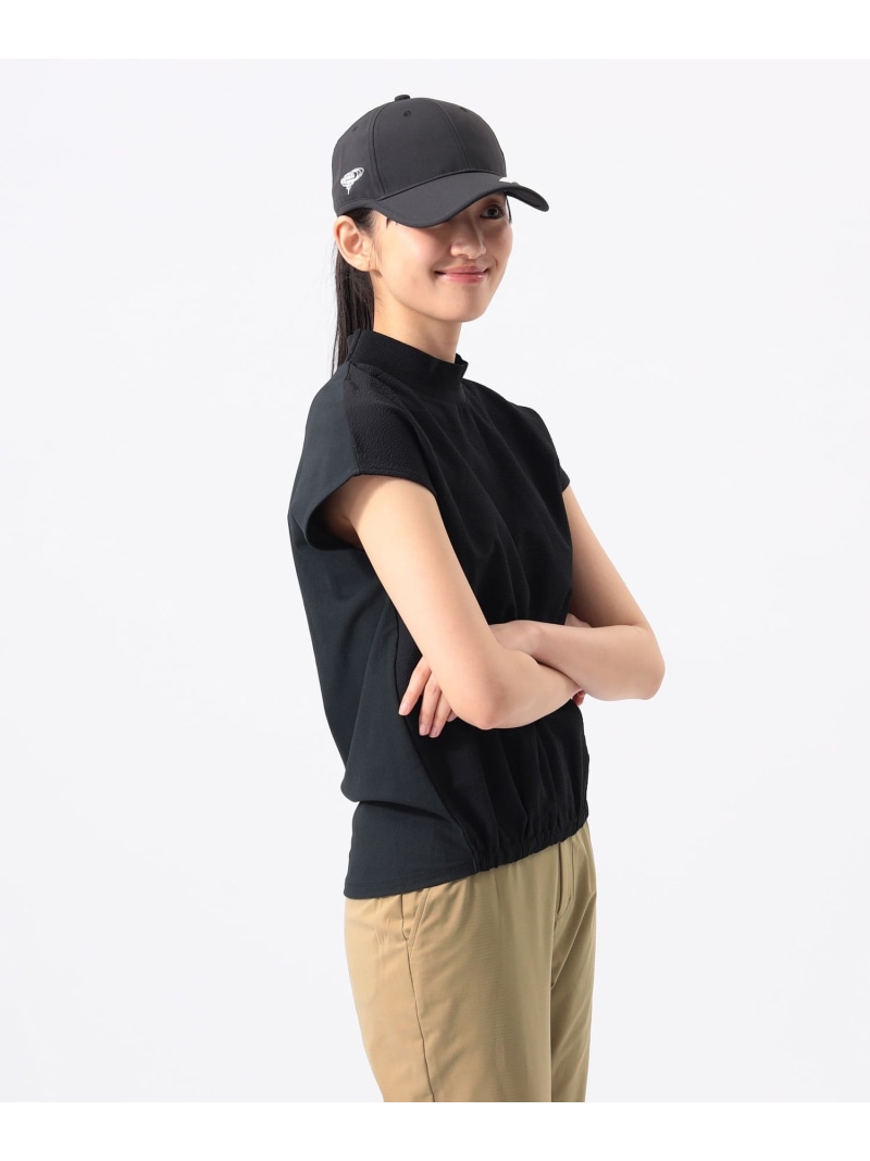 ORANGE LABEL / うしろ側トップ 二人組 モックネックシャツ BEAMS GOLF ORANGE LABEL ビームス ゴルフ トップス スウェット・トレーナー 白いこと 黒いこと【貨物輸送無料】[ Fashion]
