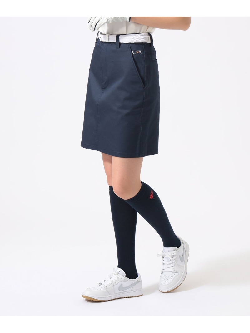ORANGE LABEL / USシリーズ SQR ストレッチ タイトスカート 26SS BEAMS GOLF ORANGE LABEL ビームス ゴルフ スカート その他のスカート ホワイト ブラック ネイビー【送料無料】[ Fashion]