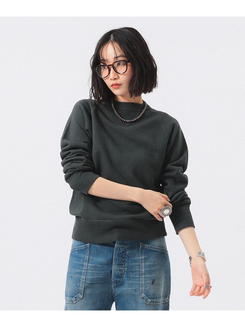 ブロード リブ クルーネック スウェット BEAMS BOY ビームス ウイメン トップス スウェット・トレーナー グレー【送料無料】[ Fashion]