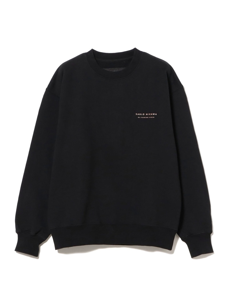 【SALE／45%OFF】Sablo Mikawa / Crewneck Sweatshirt BEAMS T ビームスT トップス スウェット・トレーナー ブラック【RBA_E】【送料無料】[ Fashion]｜BEAMS／ビームス