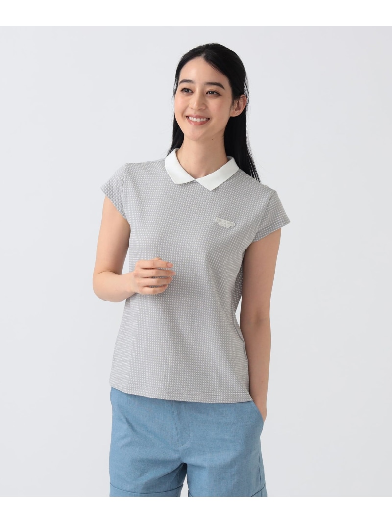 PURPLE LABEL / ギンガム 肋材襟つき ティーシャツ BEAMS GOLF PURPLE LABEL ビームス ゴルフ トップス スウェット・トレーナー パープル 緑であること 米国海軍【貨物輸送無料】[ Fashion]