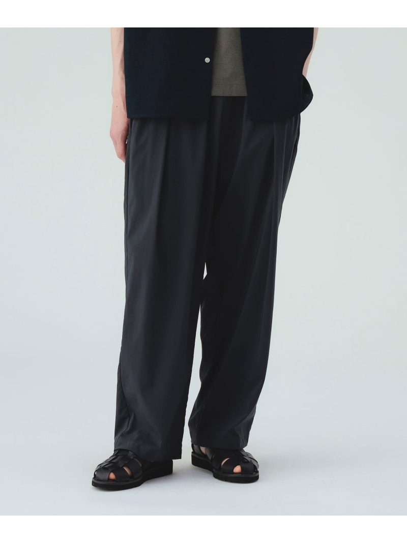 ワンタック ワッシャー ワイドパンツ BEAMS HEART MEN ビームス ハート パンツ その他のパンツ グレー ブラック【送料無料】[ Fashion]