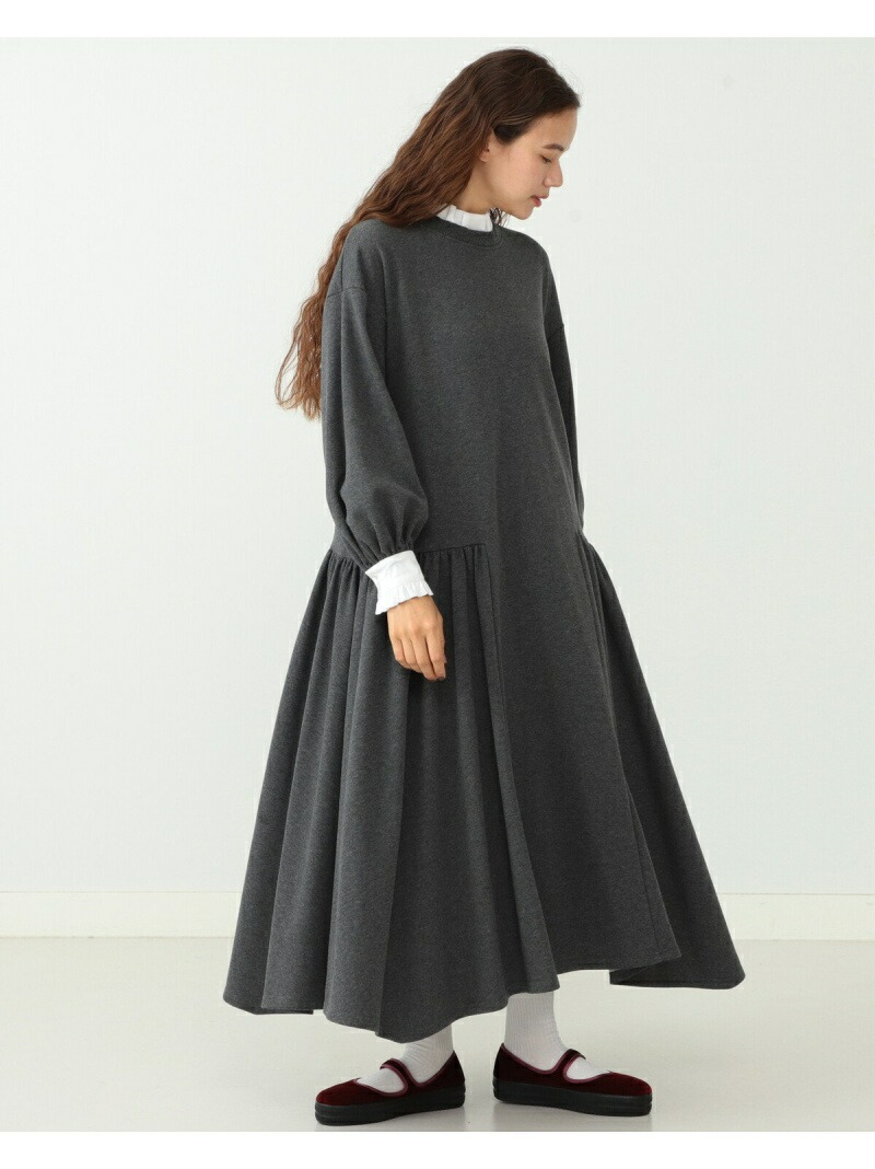 楽天市場 Carolina Glaser フリル襟 裏毛ワンピース Carolina Glaser カロリナ グレイサー ワンピース シャツ ワンピース グレー ブラック 送料無料 Rakuten Fashion Beams ビームス