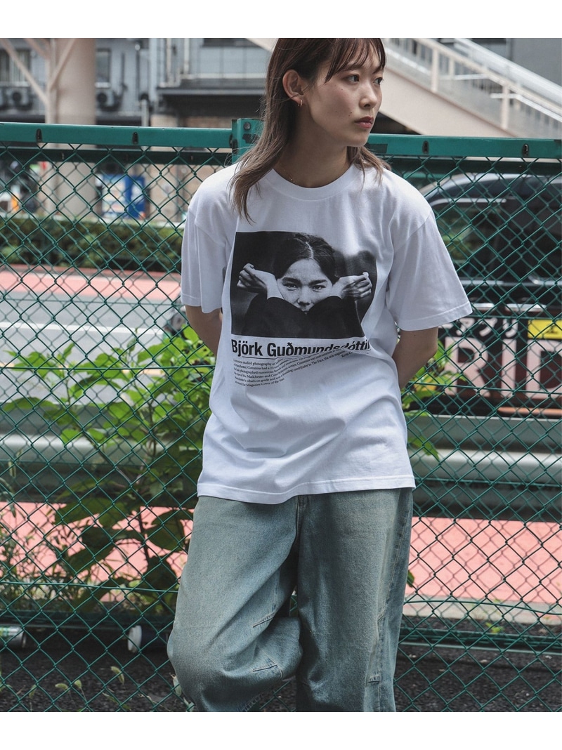 tシャツ 「別注」Kevin Cummins / 「Bjork」Photo T(2) レディース BEAMS T tシャツ 「別注」Kevin Cummins /「Bjork」Photo (2