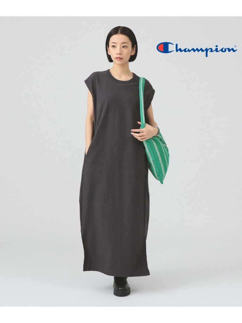 【継続期間押さえる尖んがり20倍】【別注】Champion / ロング 衣裳 26SS 取り合わせ取りまかなう 洗い濯ぎ可ノースリーブ 旅する 春夏 夏 余暇 パープル マキシ丈 ティーシャツワンピ Ray BEAMS ビームス ウイメン 衣裳・御召しもの 余分の物の衣裳・御召しもの 【貨物輸送無料】[ Fashion]