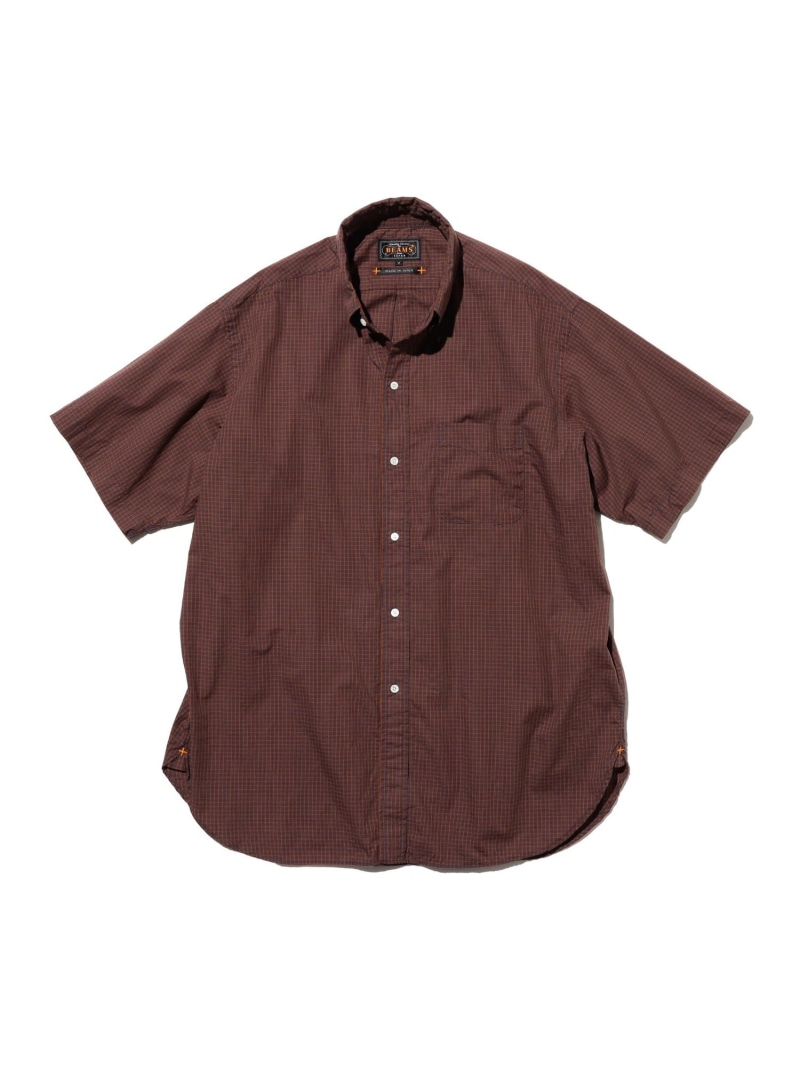B.D. Classic-fit Mini Plaid BEAMS PLUS ビームス メン トップス シャツ・ブラウス レッド ブルー【送料無料】[ Fashion]｜BEAMS／ビームス