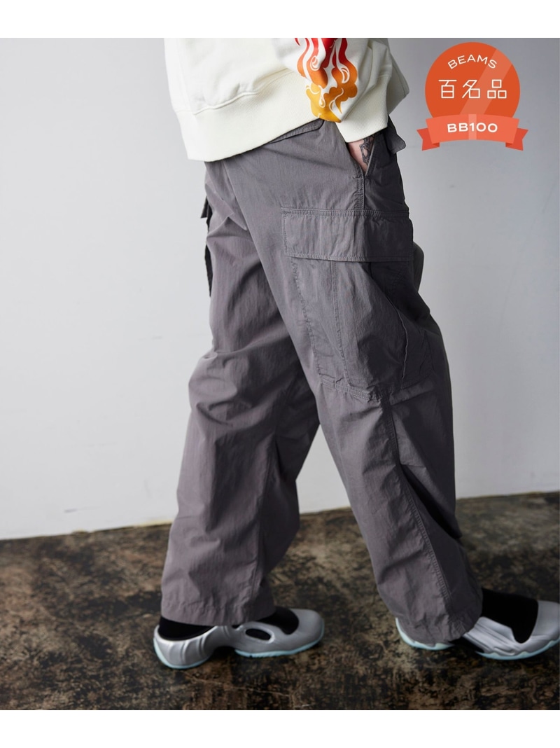 【ビームスの百名品】ビッグ 6ポケット カーゴパンツ BEAMS ビームス メン パンツ カーゴパンツ ベージュ カーキグリーン ブラック【送料無料】[ Fashion]