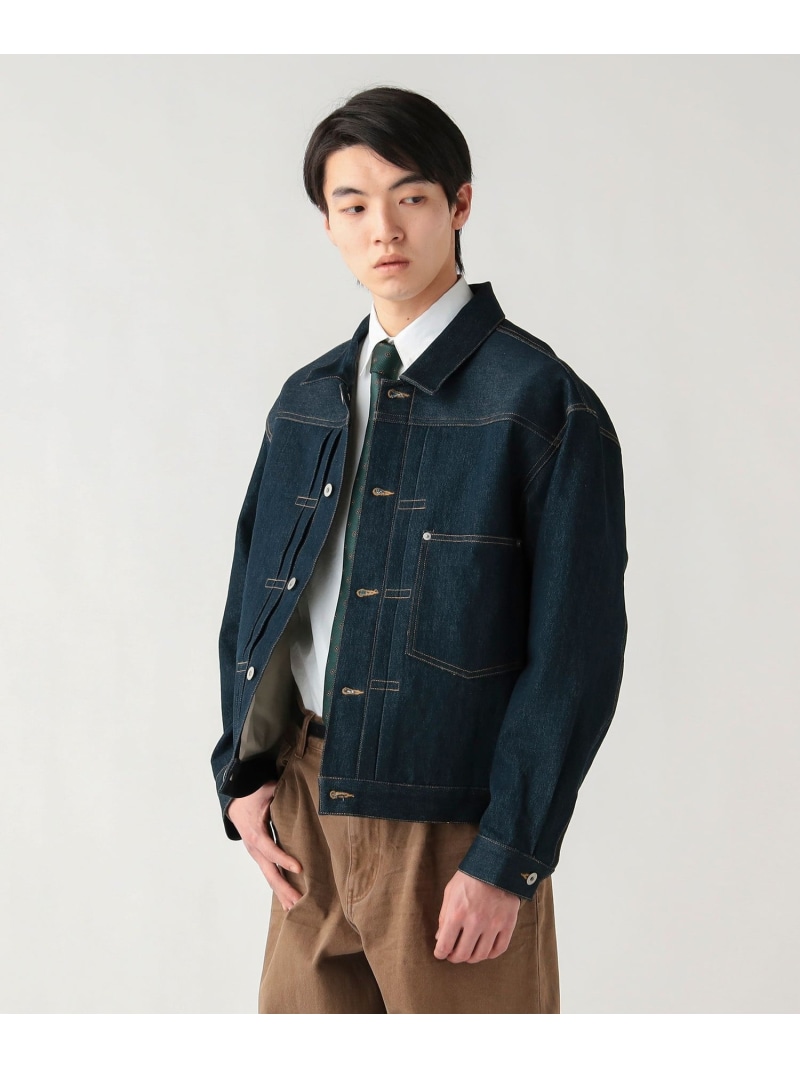 GMS デニム ジャケット BEAMS HEART MEN ビームス ハート ジャケット・アウター デニムジャケット ブラック ネイビー【送料無料】[ Fashion]｜BEAMS／ビームス