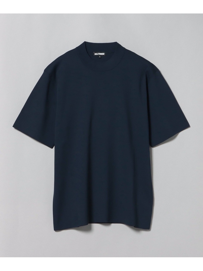 ＜MEN＞B.G.THREE / ALL-TIME モックネック ニット BEAMS GOLF PURPLE LABEL ビームス ゴルフ トップス カットソー・Tシャツ ブラック ホワイト ネイビー【送料無料】[ Fashion]