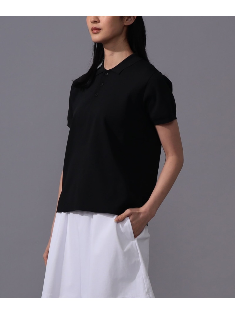【SALE／30%OFF】＜WOMEN＞B.G.THREE / ALL-TIME ニット ポロシャツ BEAMS GOLF PURPLE LABEL ビームス ゴルフ トップス ポロシャツ ネイビー ブラック【RBA_E】【送料無料】[ Fashion]｜BEAMS／ビームス