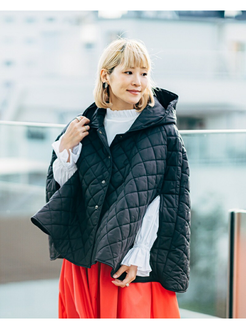 アウター キルティング ポンチョ アウター キルティング Carolina Glaser キルティング ポンチョ Carolina Glaser カロリナ 薄墨色サー コート ヤッケ コート ジャケット余分の物 黒人 ベージュ 貨物輸送無料 Rakuten Fashion Voiptechsolutions In