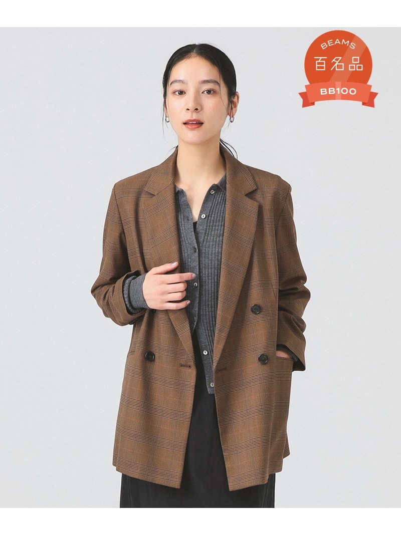 マッキントッシュフィロソフィー ジャケット ブレザー ダブル チェック ブラウン 楽天市場】GREY LABEL グレンチェックブレザー MACKINTOSH