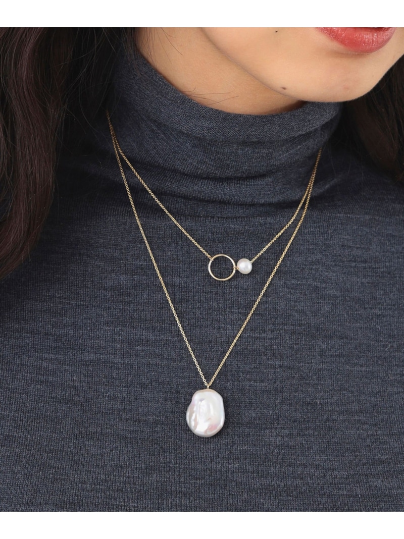 【別注】jour couture / mirror ネックレス Demi-Luxe BEAMS デミルクス ビームス アクセサリー・腕時計 ネックレス ホワイト【送料無料】[ Fashion]