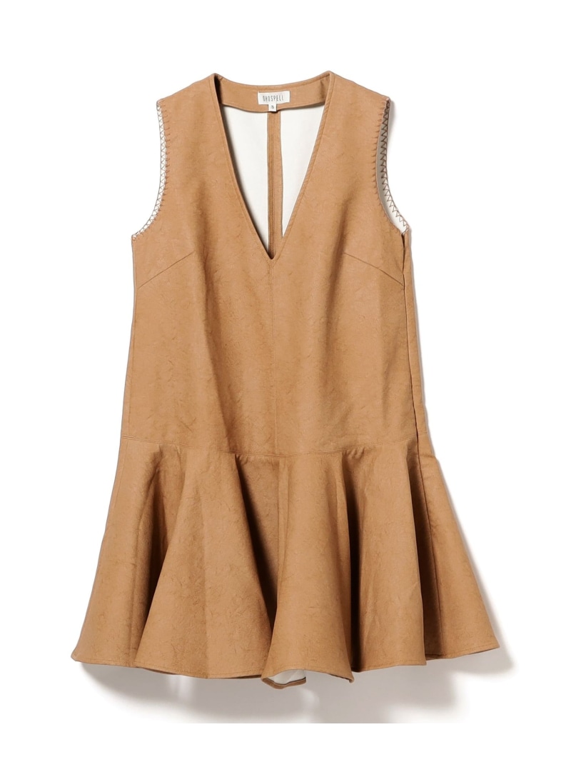 【SALE／30%OFF】GHOSPELL / Camila Faux Leather Mini Dress Ray BEAMS ビームス ウイメン 衣装・お召しもの 余分の物の衣装・お召しもの【RBA_E】【貨物輸送無料】[ Fashion]