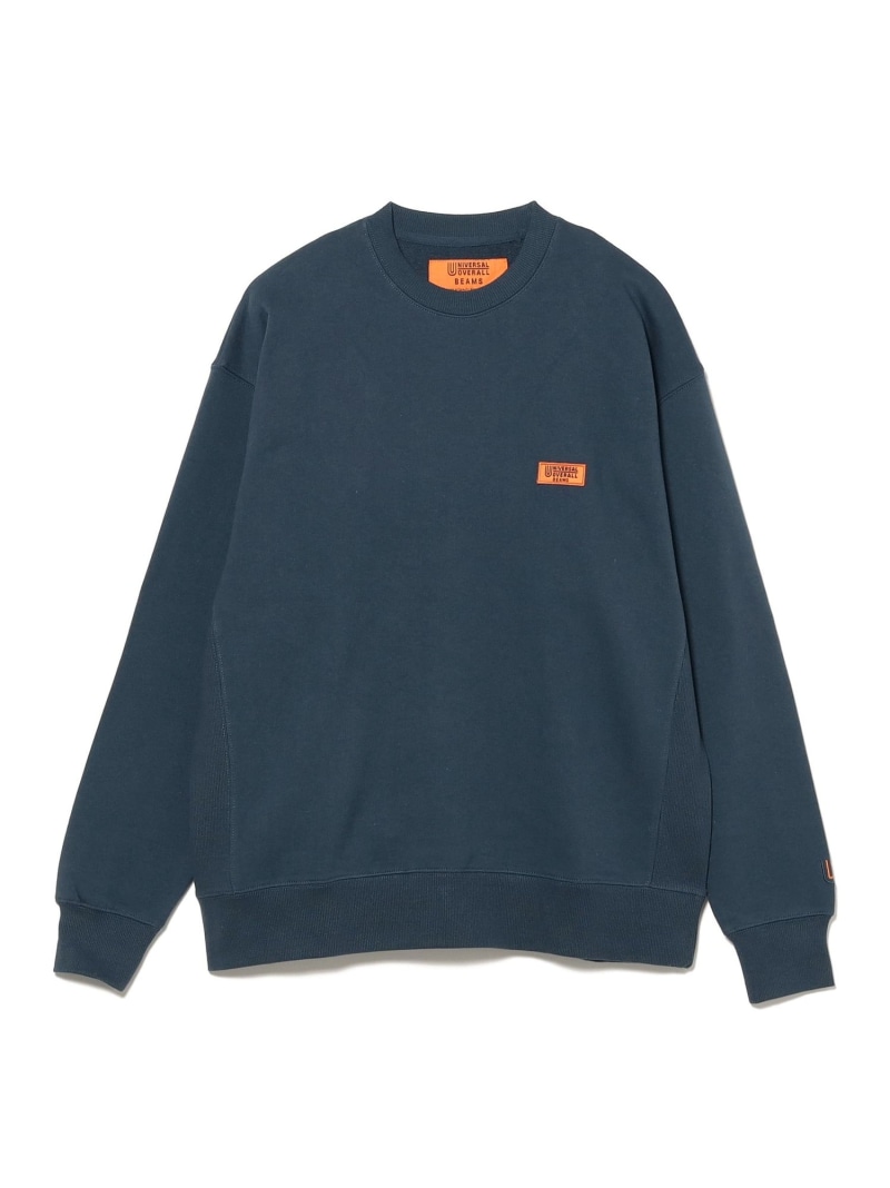 BEAMS｜【別注】UNIVERSAL OVERALL / ロゴタイプ 労働者の一団のど首 汗水｜メンズ トップス 汗水 調教師｜綿100％ 裏毛｜別注 特別品目 胸紋章 脇下肋筋遣りくち｜差し上げ物 差し上げ物 差し上げ物｜春 秋 冬 BEAMS ビームス メン トッ【貨物輸送無料】[ Fashion]