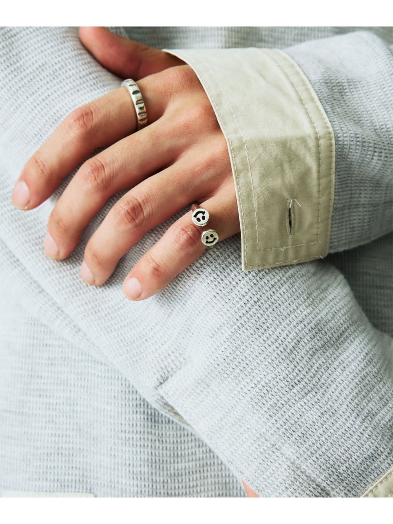 Double Happy Face Free Ring Bill Wall Leather ビームス メン アクセサリー・腕時計 リング・指輪【送料無料】[ Fashion]｜BEAMS／ビームス 23,100円