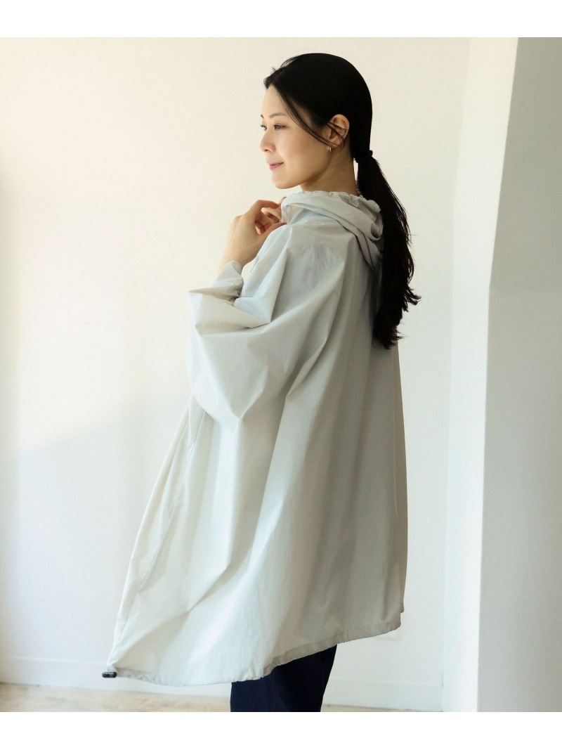 【別注】小松マテーレ / ダントツ撥水(R) ポンチョ BEAMS JAPAN ビームス ジャパン ジャケット・アウター その他のジャケット・アウター ネイビー ベージュ【送料無料】[ Fashion]｜BEAMS／ビームス