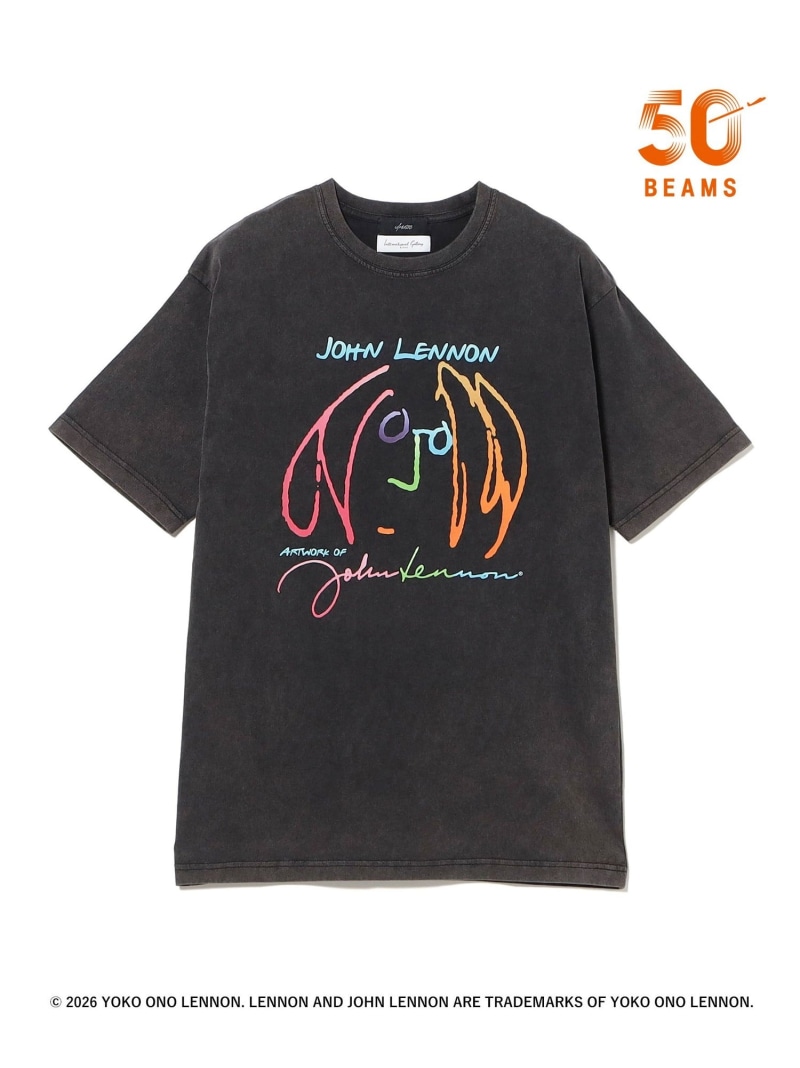 【別注】U/MUSIC * IG / JOHN LENNON グラフィック プルオーバー International Gallery BEAMS ビームス メン トップス カットソー・プルオーバー 黒いこと【貨物輸送無料】[ Fashion]