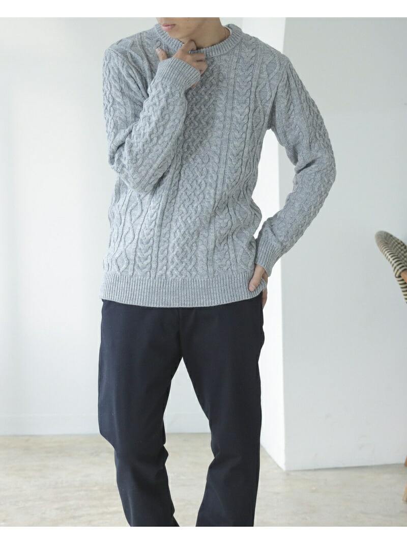 楽天市場 Beams Heart 5g クルーネック アランニット Beams Heart ビームス ハート ニット 長袖ニット ベージュ 送料無料 Rakuten Fashion Beams ビームス