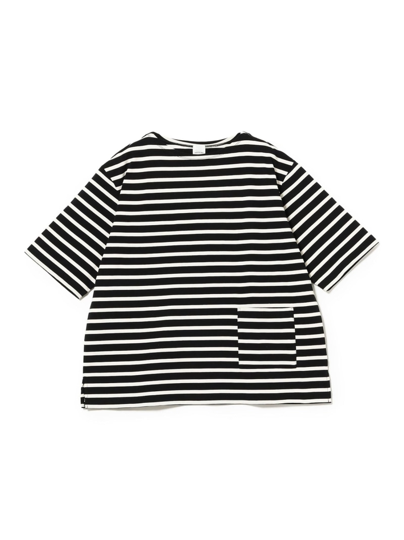 sage de cret / 6/4 Sleeve Boat Neck T-Shirt BEAMS PLUS ビームス メン トップス カットソー・Tシャツ ブラック【送料無料】[ Fashion]