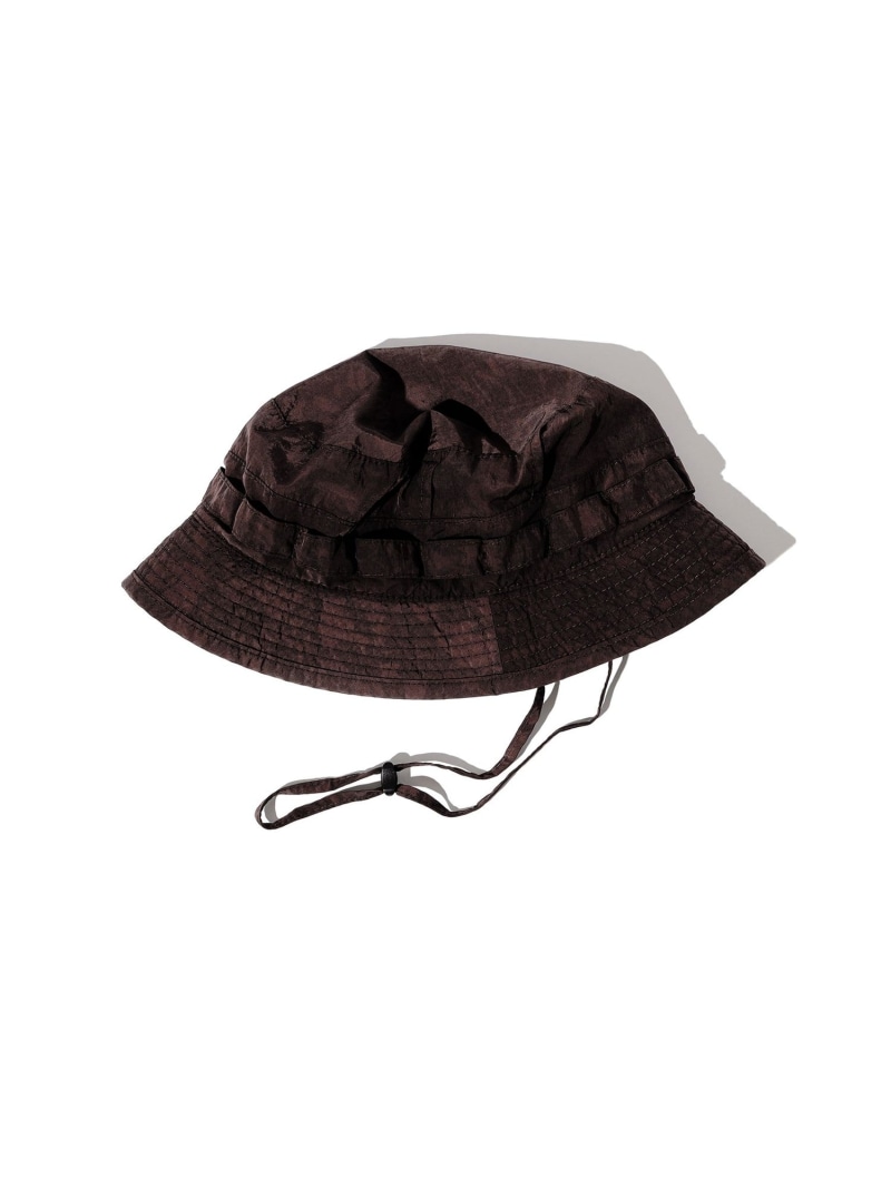Jungle Hat 2 Nylon Camo Print Garment Dye BEAMS PLUS ビームス メン 帽子 その他の帽子 イエロー ブラウン【送料無料】[ Fashion]