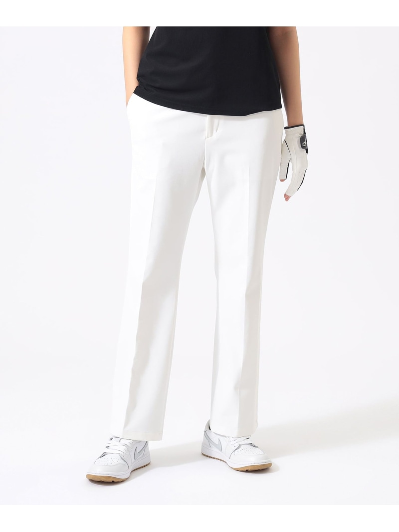 ORANGE LABEL / 撥水 ストレッチ フレア パンツ(UVカット) BEAMS GOLF ORANGE LABEL ビームス ゴルフ パンツ その他のパンツ ホワイト ネイビー ベージュ【送料無料】[ Fashion]