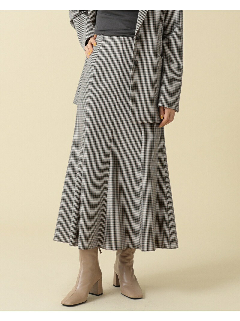 Demi Luxe Beams ウールツイル マーメードスコート Demi Luxe Beams デミルクス ビームス スカート ロングスカート 黒色 ベージュ 未来取っておく 送料無料 Rakuten Fashion Maavalanindiatravels Com