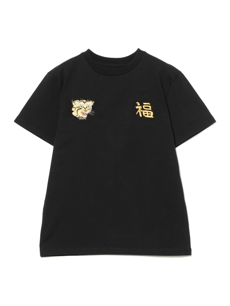 仕立て屋オリエント / SUKA T-SHIRT EMBROIDERED \"VIET-NAM\"" BEAMS BOY ビームス ウイメン トップス カットソー・プルオーバー 白いこと 黒いこと【貨物輸送無料】[ Fashion]"