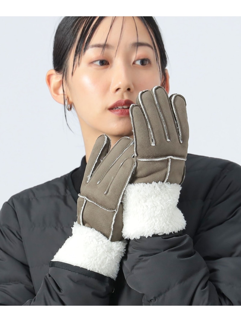 【楽天市場】フェイク ムートン グローブ 25AW ギフト 防寒 手袋 BEAMS HEART WOMEN ビームス ハート ファッション雑貨