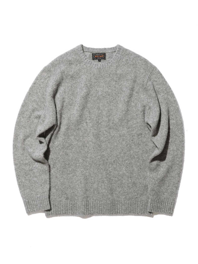 BEAMS PLUS / 7ゲージ シルク カシミヤ クルーネックニット BEAMS PLUS ビームス メン トップス ニット ホワイト ベージュ グレー ネイビー【送料無料】[ Fashion]