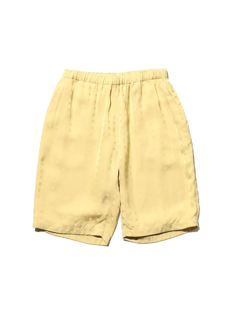 Easy Shorts Cupro Dot Pattern BEAMS PLUS ビームス メン パンツ その他のパンツ イエロー ネイビー【送料無料】[ Fashion]｜BEAMS／ビームス