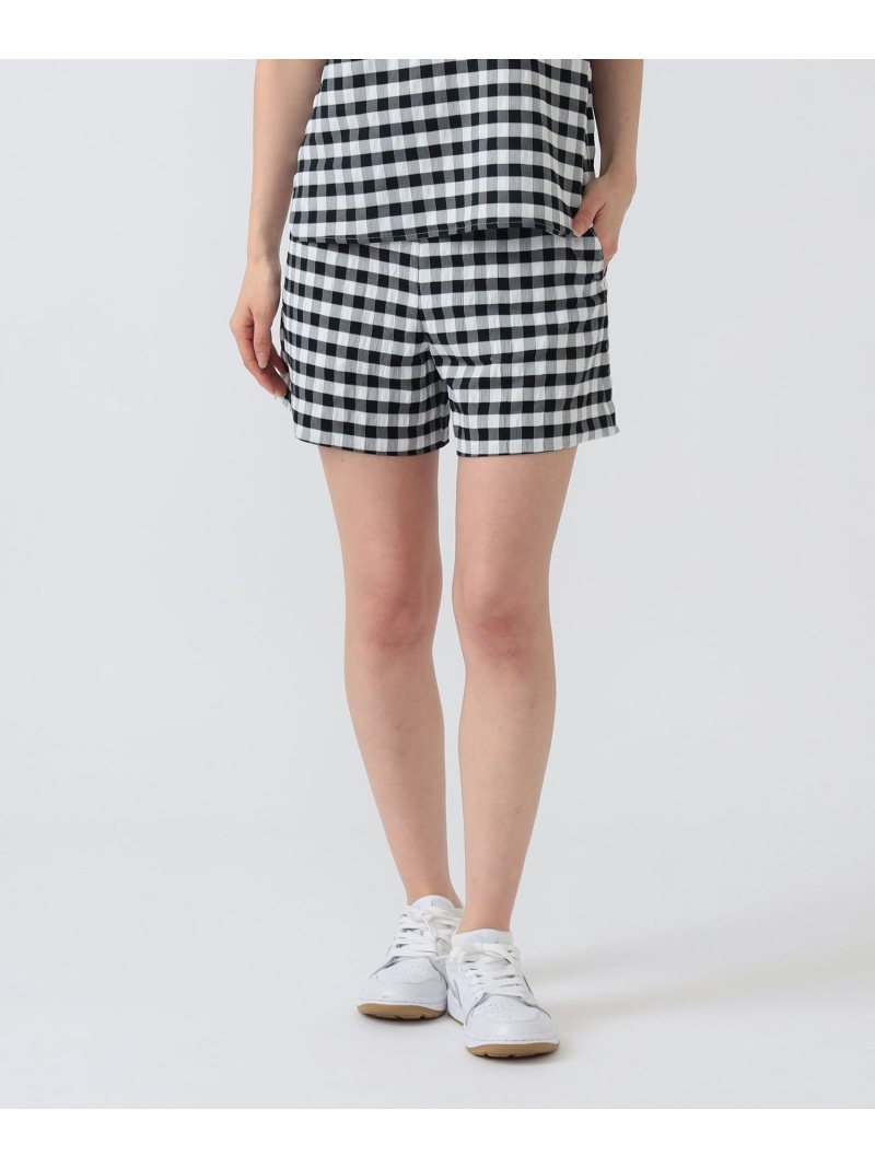 PURPLE LABEL / ビッグギンガムチェック ショートパンツ BEAMS GOLF PURPLE LABEL ビームス ゴルフ パンツ その他のパンツ ベージュ ブラック【送料無料】[ Fashion]｜BEAMS／ビームス