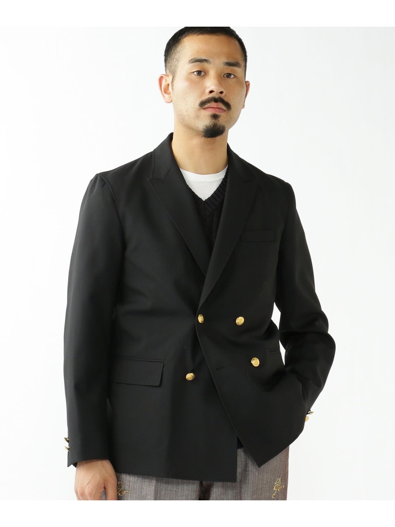 BEAMS PLUS / 4ボタン ダブルブレステッド ブレザー Spring/Summer BEAMS PLUS ビームス メン ジャケット・アウター テーラードジャケット・ブレザー ネイビー【送料無料】[ Fashion]