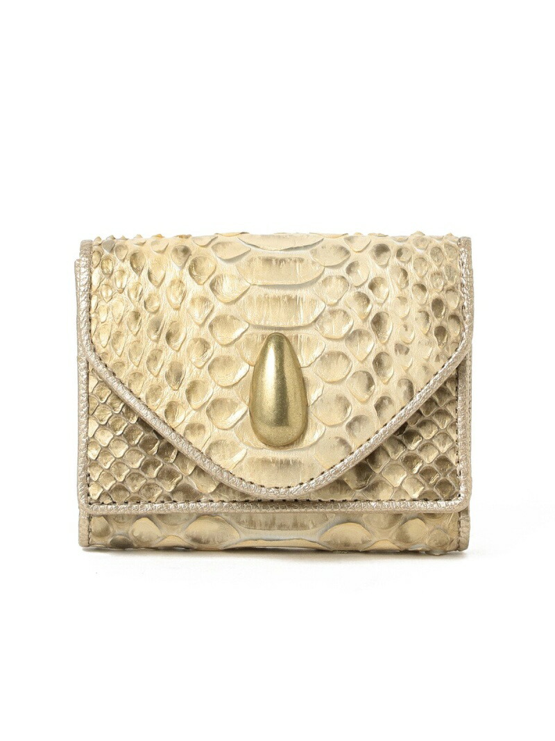 人気大割引 Rakuten ゴールド 送料無料 財布 財布 小物 ビームス デミルクス Beams Demi Luxe 三つ折り財布 パイソン Fashion Web限定 Toff Loadstone Ca7334 Www Dupoll Com