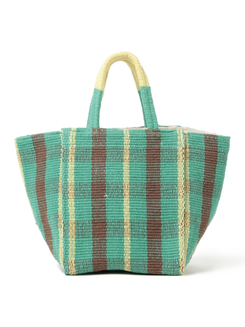 【別注】Lilas Campbell / 照合のしるし ジャカード トートバッグ Ray BEAMS ビームス ウイメン 御徒面子 トートバッグ 緑であること オレンジ色【貨物輸送無料】[ Fashion]