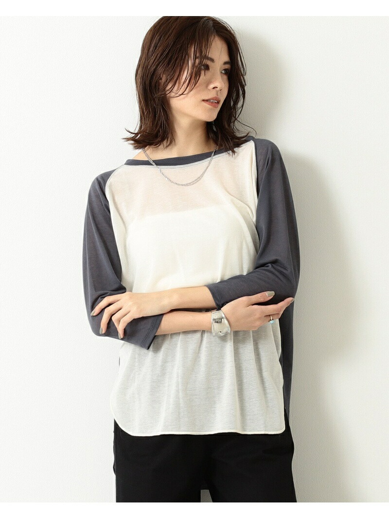 楽天ランキング1位 楽天市場 Oud シアー ラグランスリーブ 配色 Tシャツ Beams Lights ビームスライツ カットソー Tシャツ グレー オレンジ 送料無料 Rakuten Fashion Beams ビームス 全日本送料無料 Www Ssipeople Com