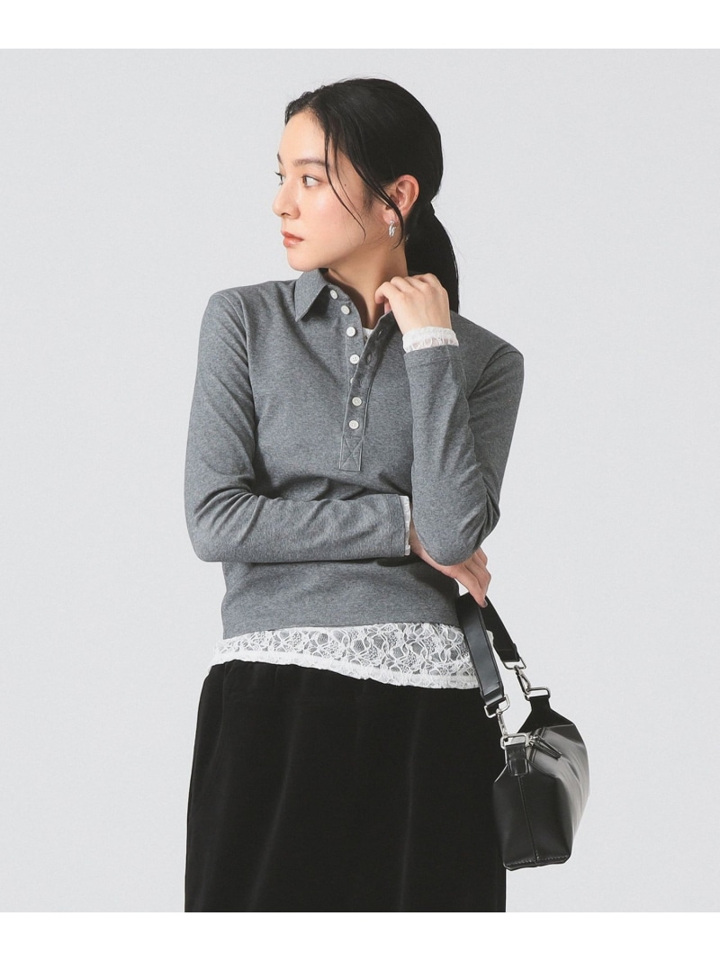 【別注】PICCADILLY / POLO Ray BEAMS ビームス ウイメン トップス ポロシャツ グレー【送料無料】[ Fashion] 6,951円