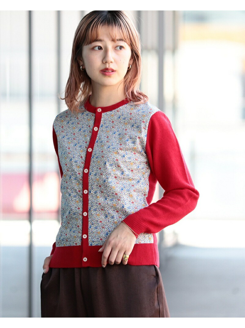 Beams Boy リバティ 継切 ジレー Beams Boy ビームス ウイメン ニット カーディガン 涅色 ベージュ 朱塗 貨物輸送無料 Rakuten Fashion Silk Music Com