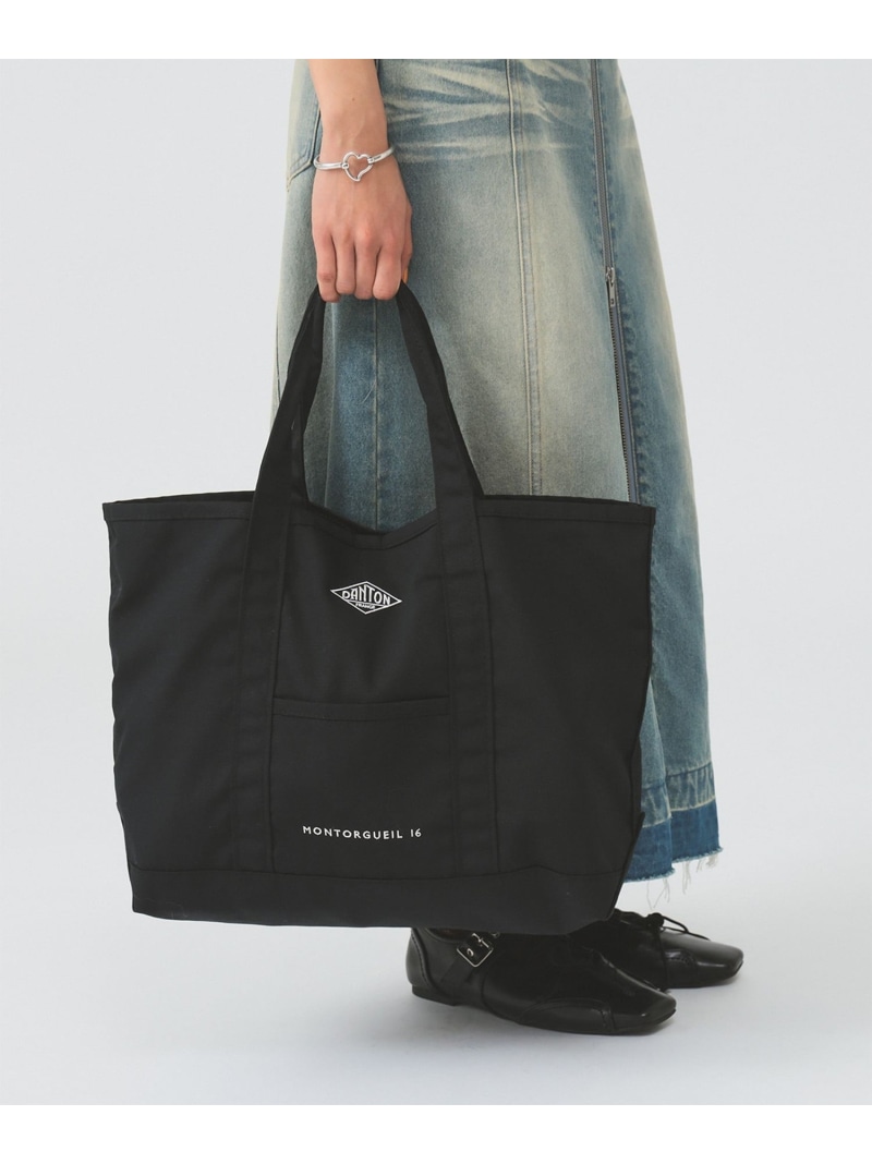 DANTON / CANVAS MARCHE BAG＜MONTORGUEIL＞ / 新生きて行く / 通学 / 通い / 新学期 / オンオフ兼用 Ray BEAMS ビームス ウイメン 御徒面子 トートバッグ 黒いこと 白いこと【貨物輸送無料】[ Fashion]