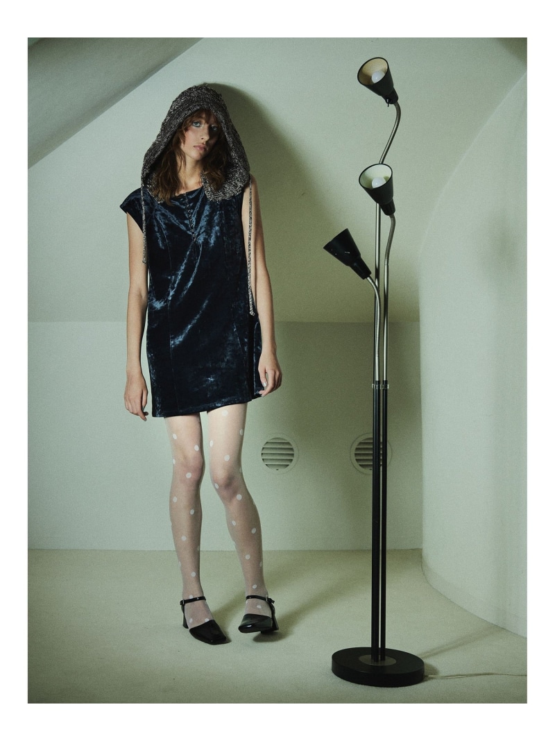 クラシック ベロア ミニ ワンピース Ray BEAMS ビームス ウイメン ワンピース・ドレス その他のワンピース・ドレス ネイビー ブラック【送料無料】[ Fashion]｜BEAMS／ビームス