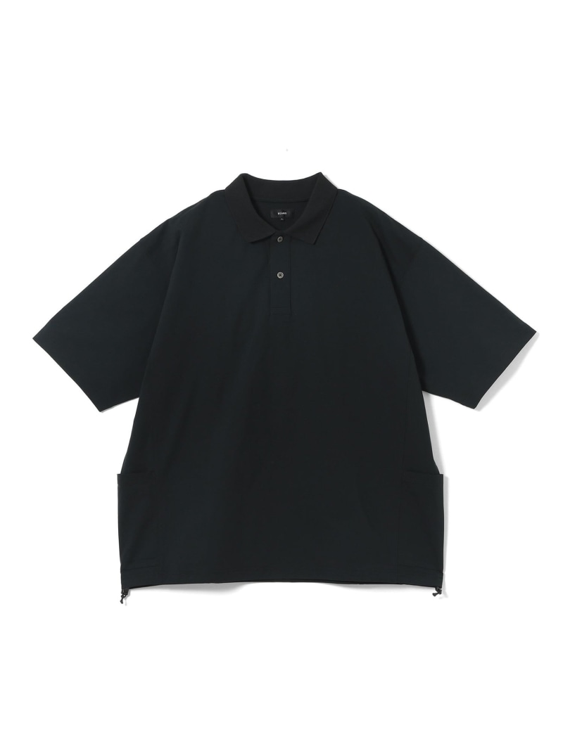 BEAMS｜サイド ポケット ポロシャツ【ワイドフィット】｜ポロシャツ テックポロ｜機能素材+収納力｜吸湿速乾 伸縮性｜スマホ収納可能 立体ポケット｜スタイリッシュ 快適｜夏物 カジュアル BEAMS ビームス メン トップス ポロシャツ ベージュ 【送料無料】[ Fashion]｜BEAMS／ビームス