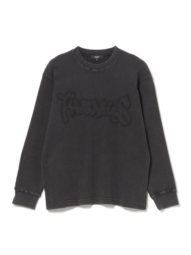 【SALE／30%OFF】【4/2新規値下げ】スノーウォッシュ ワッフル ロングスリーブ BEAMS HEART MEN ビームス ハート トップス カットソー・Tシャツ ブラック ブラウン【RBA_E】【送料無料】[ Fashion]