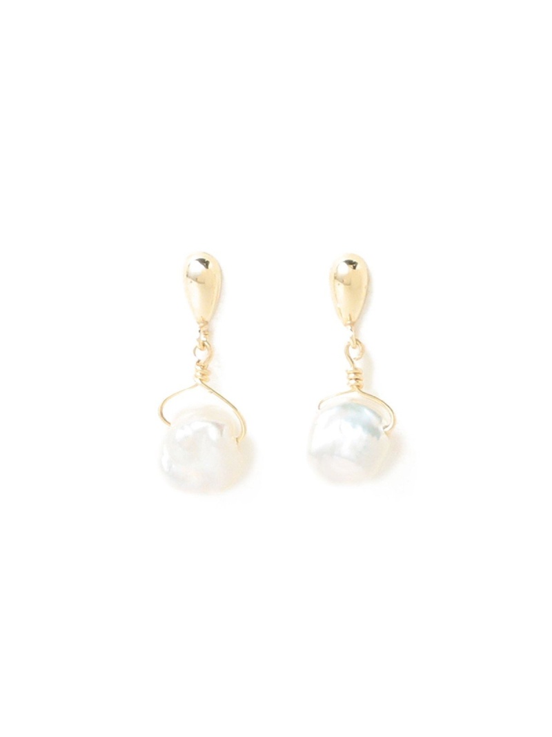 楽天市場 Rakuten Fashion Ray Beams K10 バロックパール ピアス Ray Beams ビームス ウイメン アクセサリー ピアス ホワイト 送料無料 Beams ビームス