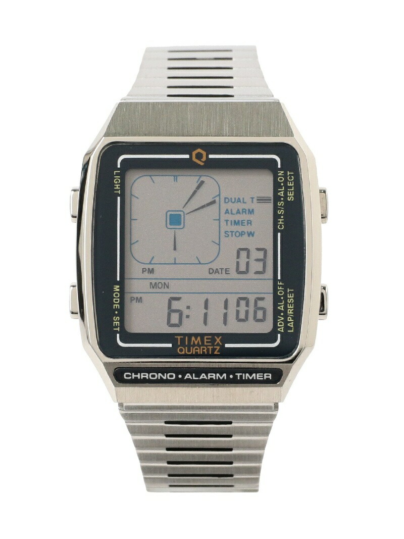 楽天市場 Timex Q Timex Reissue Digital Lca デジタルウォッチ Beams Men ビームス メン ファッショングッズ 腕時計 シルバー ゴールド 送料無料 Rakuten Fashion Beams ビームス