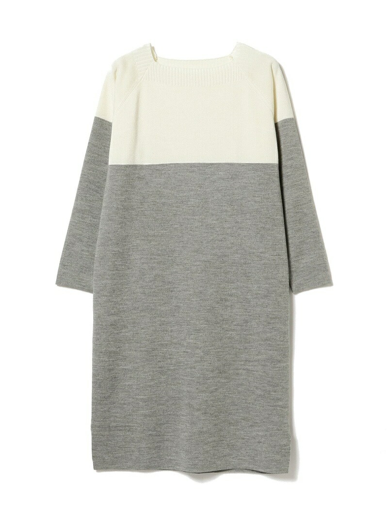 楽天市場 Rakuten Fashion Beams Heart 総針 配色 ワンピース Beams Heart ビームス ハート ワンピース シャツワンピース グレー 送料無料 Beams ビームス