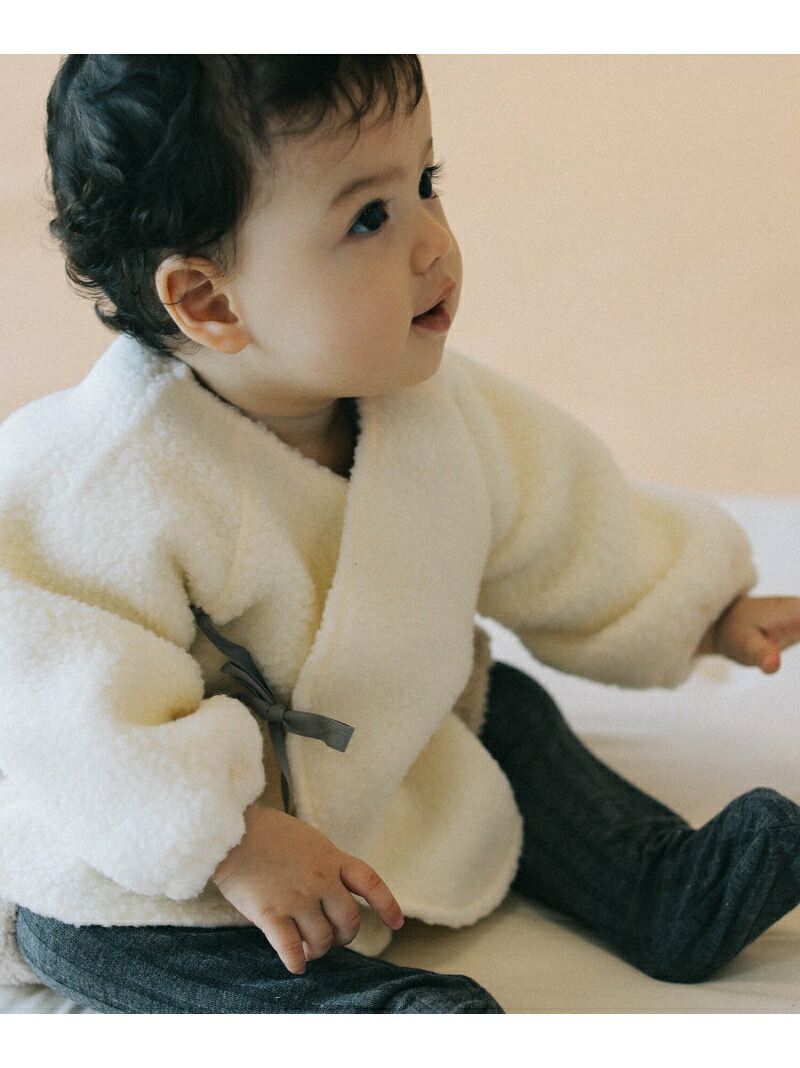 こども ビームス 60 70cm カシュクール ボア ジャケット ベビー コドモ