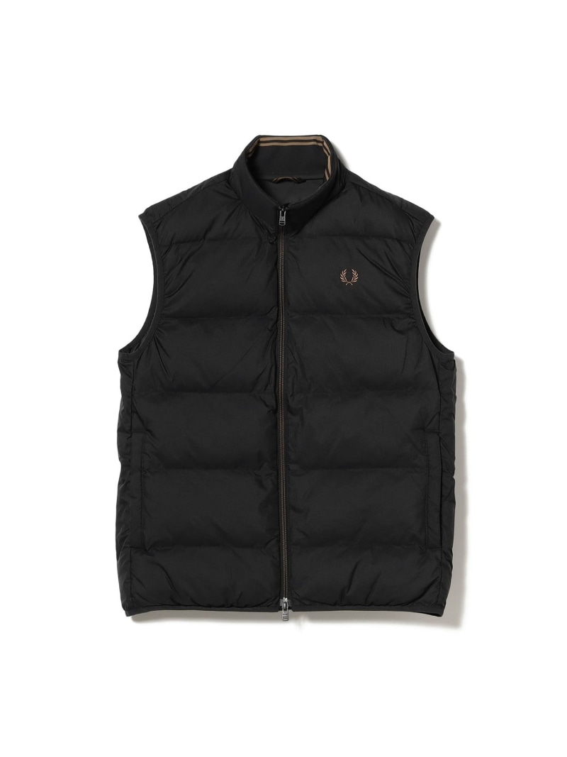 FRED PERRY / Insulated Gilet BEAMS ビームス メン トップス ベスト・ジレ ブラック【送料無料】[ Fashion]