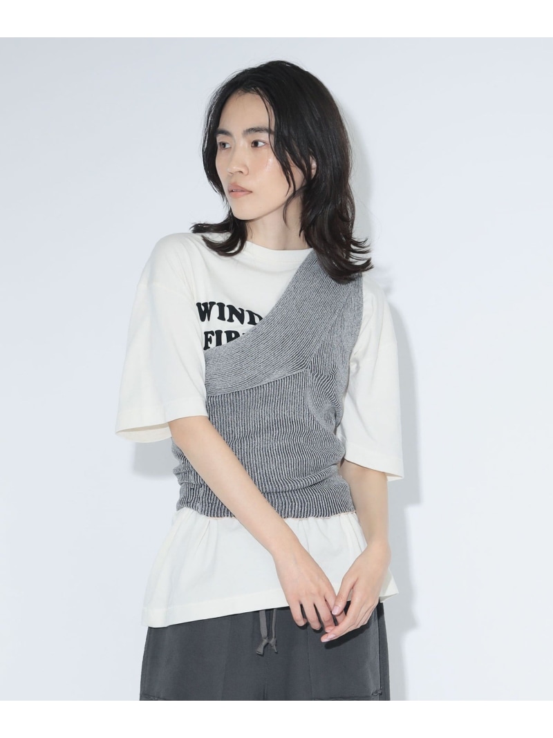 maturely / プレーティング 壱肩部 より良い BEAMS BOY ビームス ウイメン トップス より良い・ジレ ベージュ【貨物輸送無料】[ Fashion]