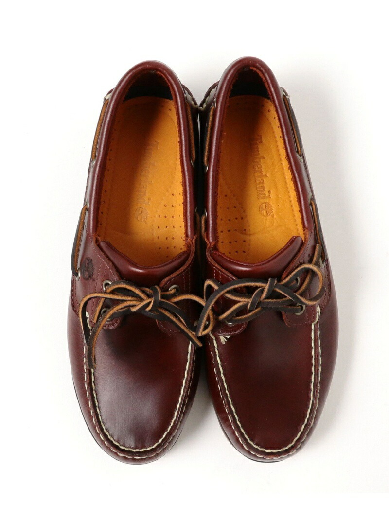 Timberland クラシック Beams Men ルートビア ボートシューズ ツーアイ